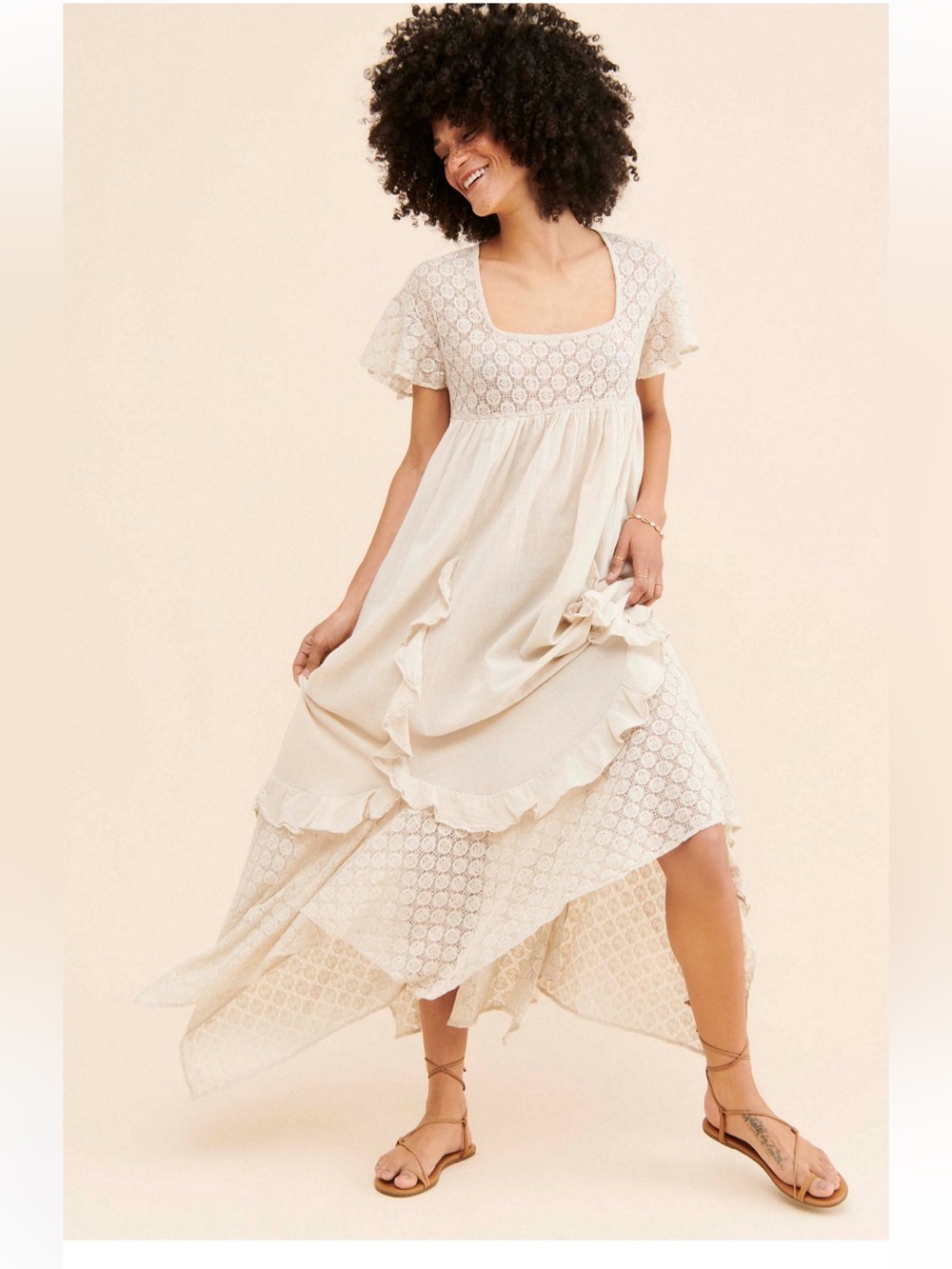Free People Bring The Romance Midi Dress